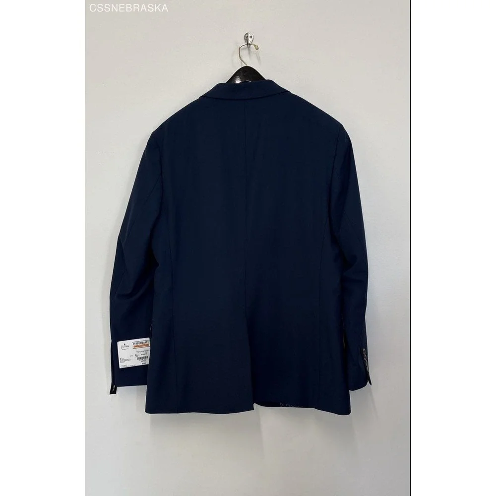 Stafford Navy Performans Travel Classic Fit - Size 42R‎